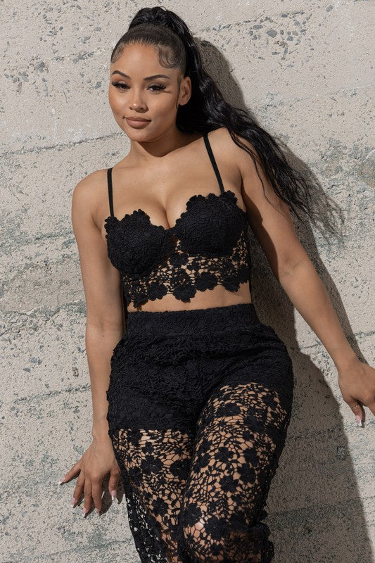 TWO PIECE LACE SET
