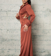 TWO PIECE MATTE SATIN SET