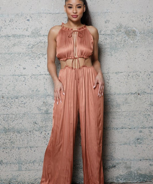 SATIN WOVEN JUMPSIT