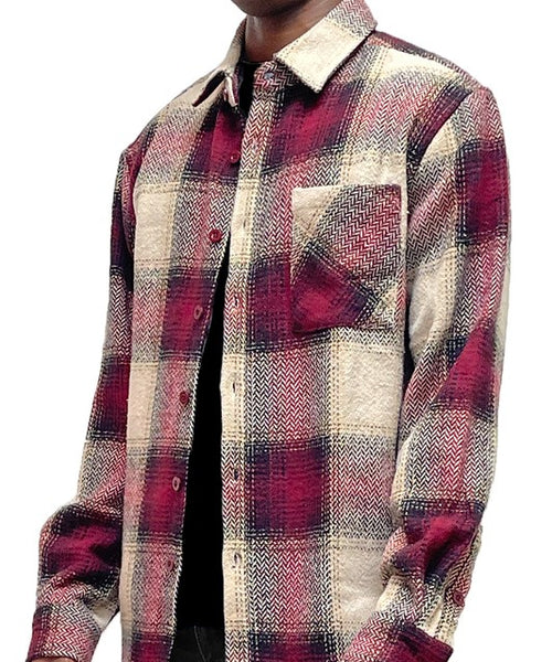 Mens Flannel Shirt Jacket Shacket