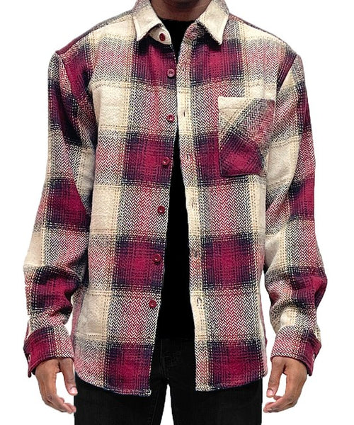 Mens Flannel Shirt Jacket Shacket