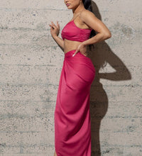 TWO PIECE SOLID WOVEN SET