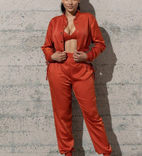 THREE PIECE SATIN SET