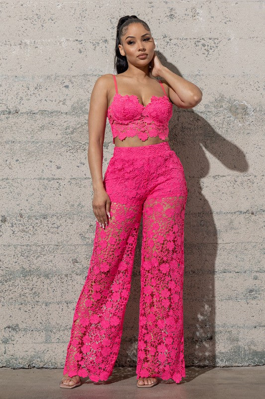 TWO PIECE LACE SET