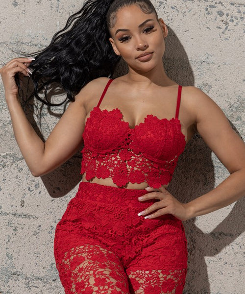 TWO PIECE LACE SET
