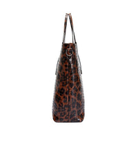 3 PC vegan leather tote set