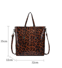 3 PC vegan leather tote set