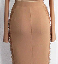 TWO PIECE MESH SET WITH TOP AND SKIRT