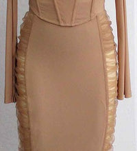 TWO PIECE MESH SET WITH TOP AND SKIRT