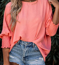 Bese seller Smocked Wrist Shift Top for women
