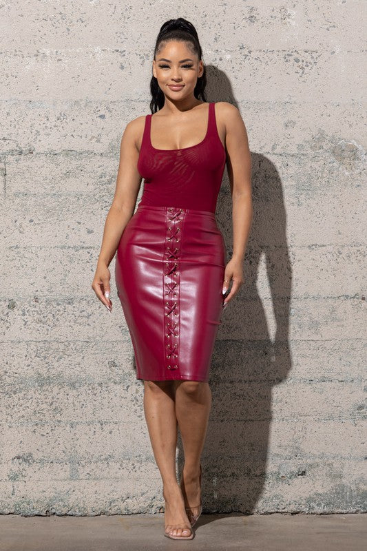 VERY STRETCHY TANK DOUBLE LAYERED MESH BODY SUIT