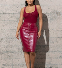 VERY STRETCHY TANK DOUBLE LAYERED MESH BODY SUIT