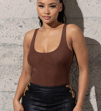 VERY STRETCHY TANK DOUBLE LAYERED MESH BODY SUIT