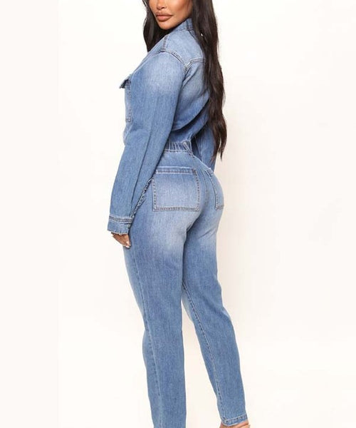 SEXY DENIM JUMPSUIT