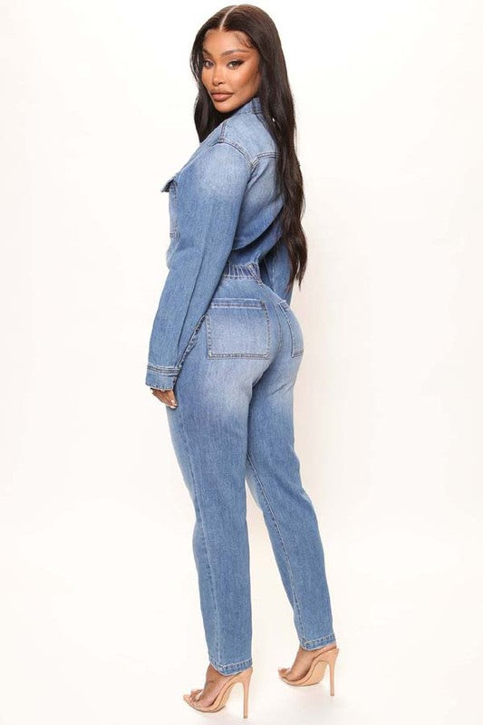 SEXY DENIM JUMPSUIT