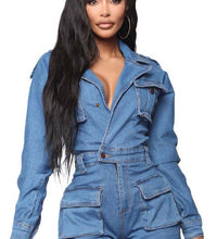 SEXY DENIM ROMPER