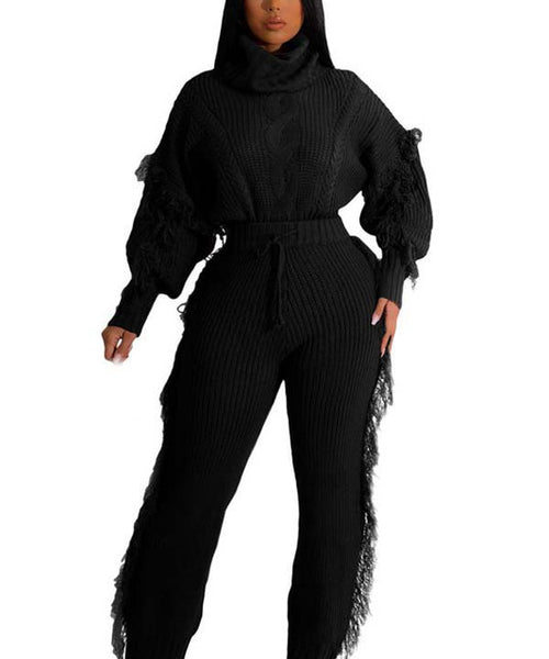LONG SWEATER PANTS SET