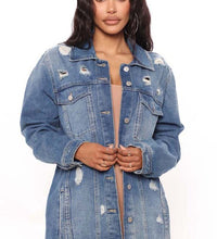 SEXY DENIM JACKET DRESS