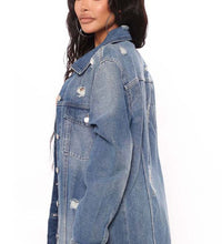 SEXY DENIM JACKET DRESS