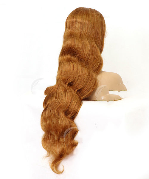 Honey Blonde Human Hair Wigs Body Wave