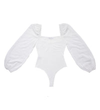 LS shirring sleeve bodysuit